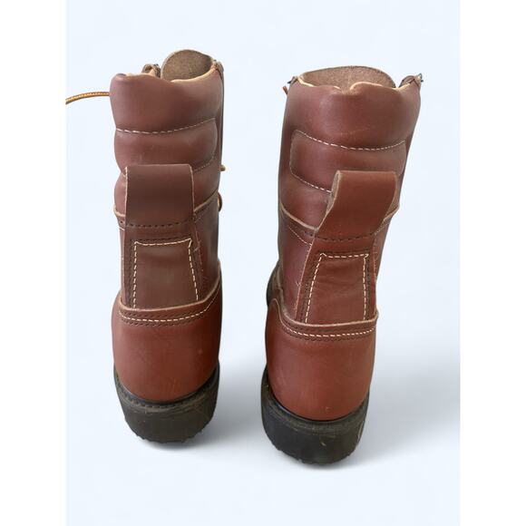 Carolina Logger Boots Mens 8 D Brown Leather Work Composite Toe Oil Resistant - Picture 6 of 13